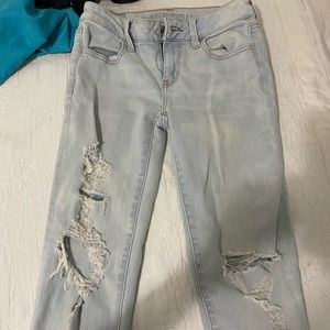 ripped american eagle jeans
